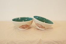 Load image into Gallery viewer, Ceramic Bowls with Ginko Leaves (Set of 2)
