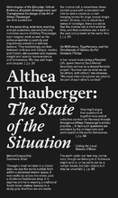 Load image into Gallery viewer, Althea Thauberger - The State of the Situation
